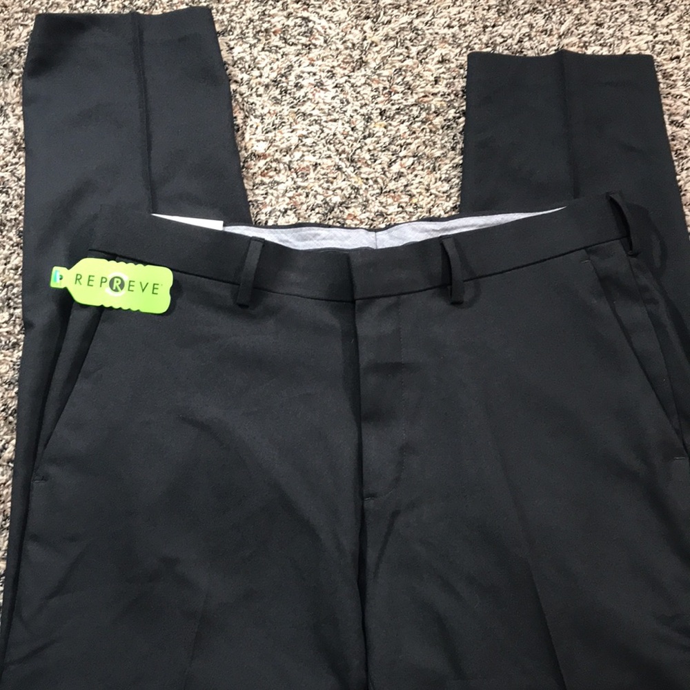 Haggar Black Slim Fit Pants Mens Size 32x30 | NWT - Picture 3 of 5